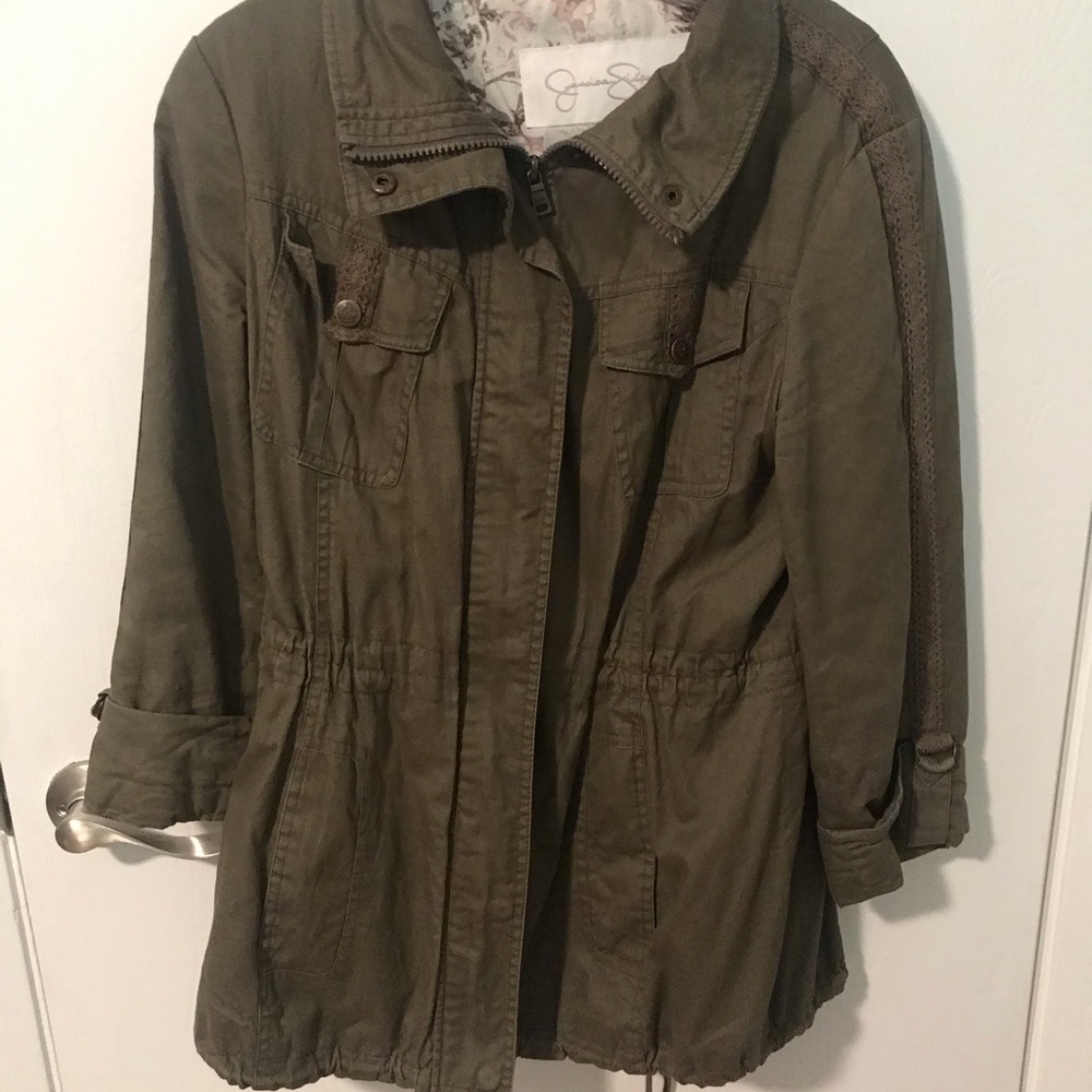Jessica Simpson Utility Jacket with Lace detail